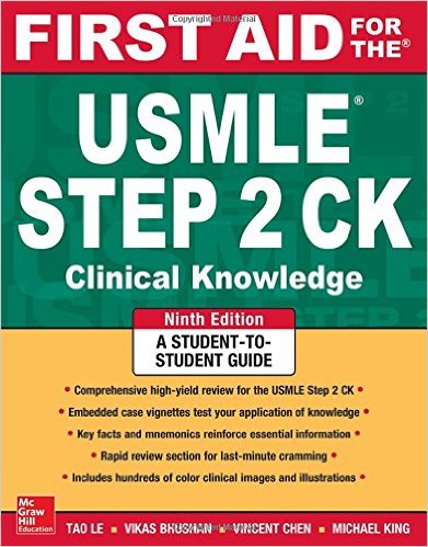 First Aid for the USMLE Step 2 CK (9th Ed.)