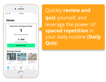 Picmonic mobile app quiz